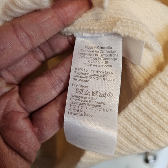 J. Cream Milano Lambswool Button Down Cardigan Wide Sleeve - Picture 5 of 8